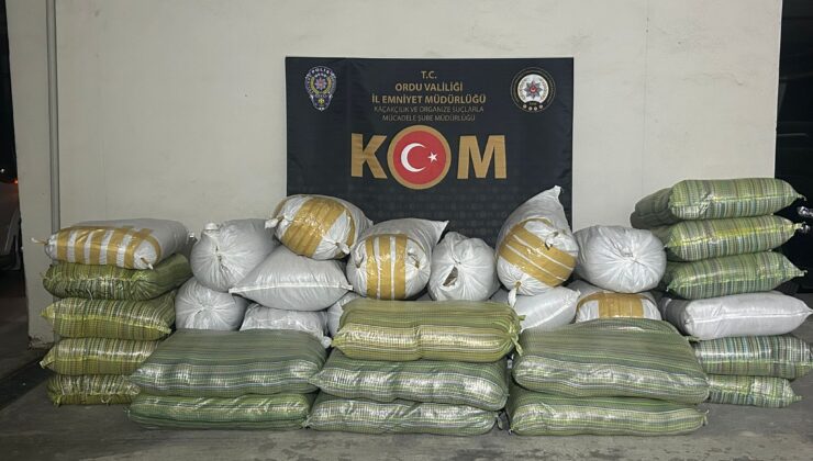 Ordu’da Kaçak Tütün Operasyonu: 100 Bin Makaron ve 1 Tondan Fazla Tütün Ele Geçirildi