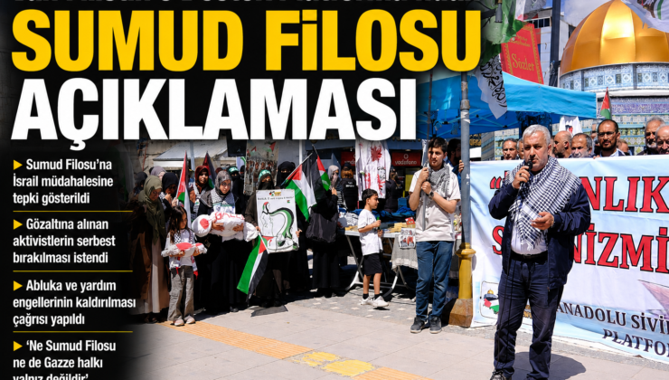 Van Filistin’e Destek Platformu’ndan Sumud Filosu Açıklaması