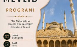 Ayser Çalık Ortaokulu Şehitleri İçin Mevlid Programı Düzenleniyor