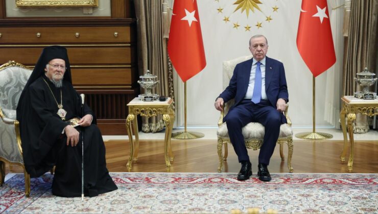 Cumhurbaşkanı Erdoğan Fener Rum Patriği Bartholomeos’u Kabul Etti