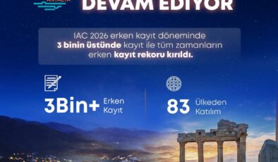 77. Uluslararası Uzay Kongresi Erken Kayıtlarda Rekor Kırdı