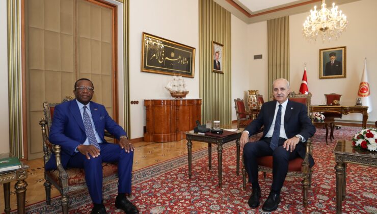 TBMM Başkanı Kurtulmuş Kamerun Büyükelçisi Tchatchouwo’yu Kabul Etti