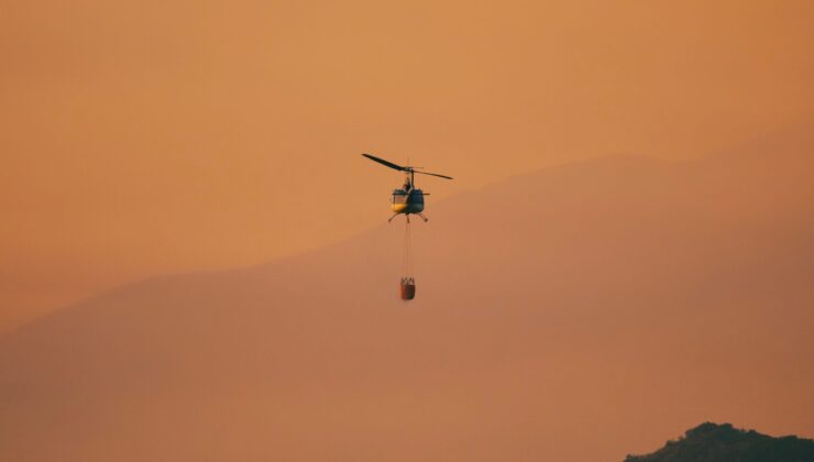 ABD’nin Utah eyaletinde orman yangınına müdahale eden helikopter düştü